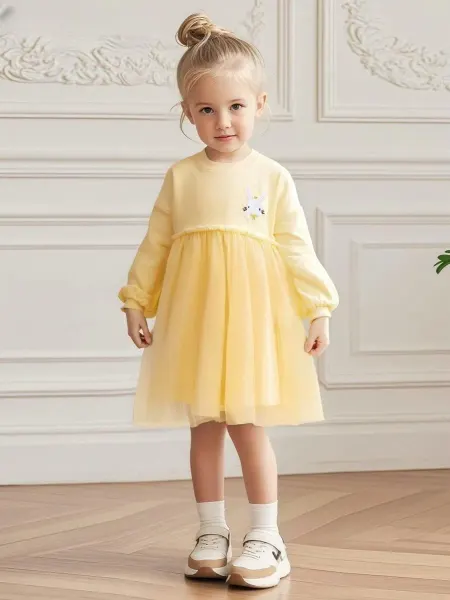 Sofi Shine Kids Wear Платье с фатином хлопковое