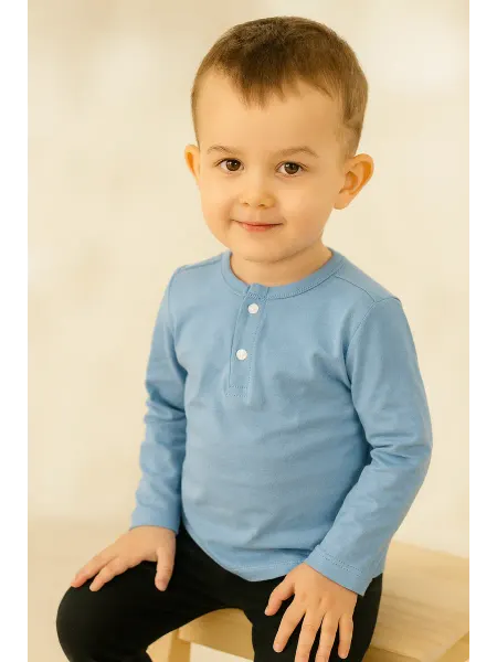 Kids.wear Лонгслив базовый детский на пуговицах