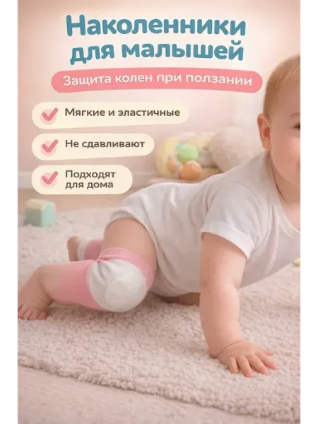 Пуш Наколенники для малышей от ползания защита колен