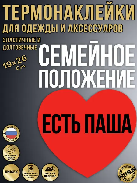 LevRus Термонаклейка на одежду семейное положение