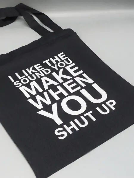 Sharp&Cut Сумка хозяйственная с принтом I like the soun you make when