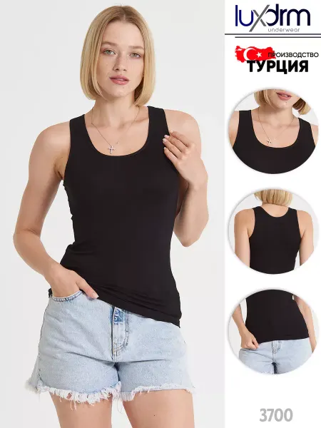 LUXURY UNDERWEAR Майка на бретелях без рукавов летняя нательная