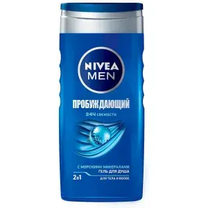 NIVEA Гель для душа Men Пробуждающий, 250 мл