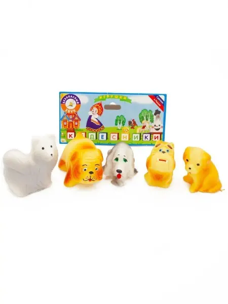 Кудесники Игрушки для купания Собачки 5 шт. разной пароды