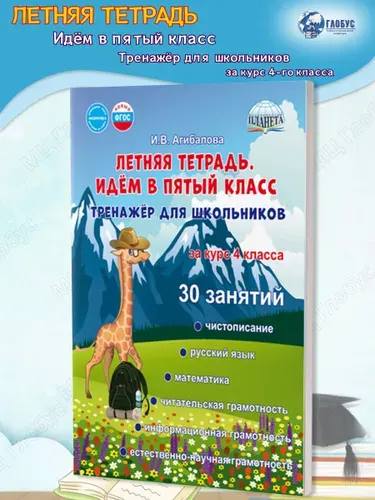 Летняя тетрадь. Идём в пятый класс. Тренажёр для школьников