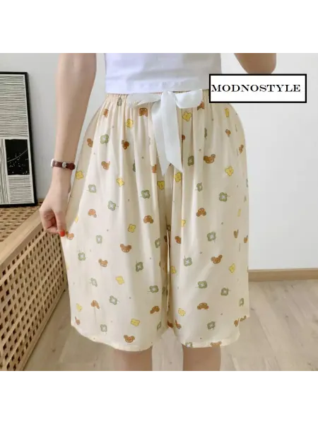 ModnoStyle Шорты летние до колен оверсайз