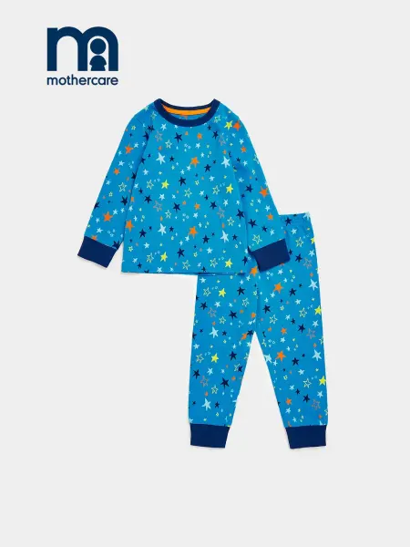 Mothercare Пижама детская кофта и брюки с принтом Звезды
