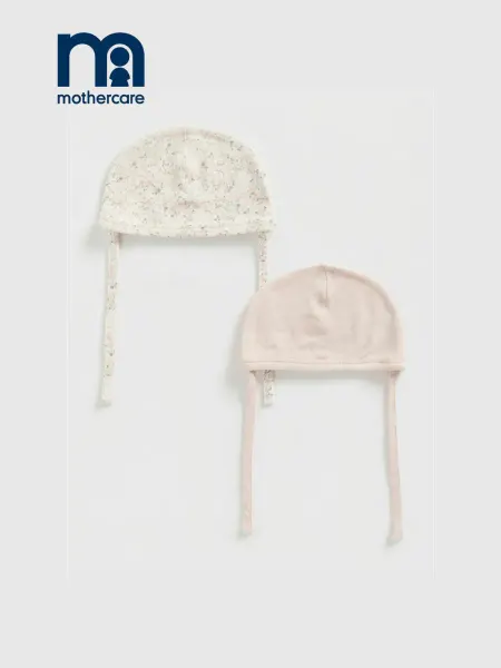 Mothercare Шапка для малышей на завязках - набор 2 шт