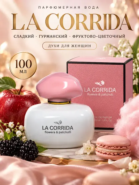 Neo Parfum Духи сладкие карамельные ЛаКоррида Цветы и Пачули 100 мл