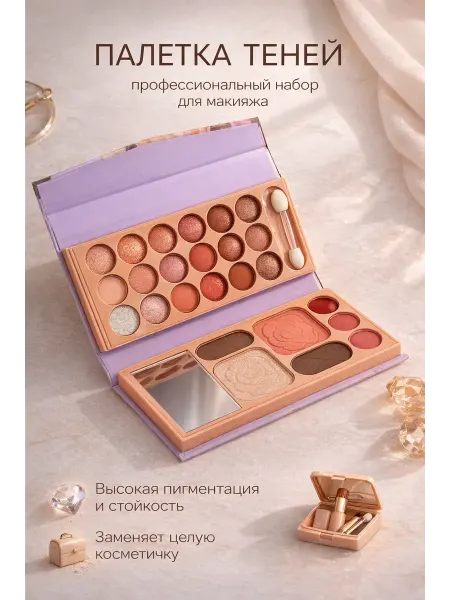 Nib37 Набор декоративной косметики для макияжа глаз и лица