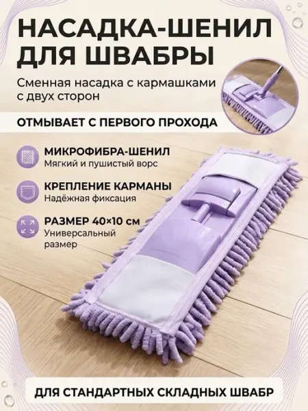 PandaHome Насадки для швабр из микрофибры