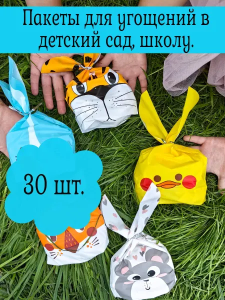 Partydec Пакеты для сладостей в детский сад 30 шт
