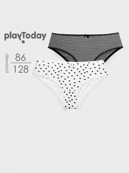 PlayToday Трусы- брифы детские хлопковые, набор 2 шт
