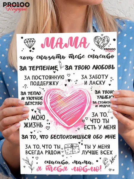 PRO100 Подари Магнит на холодильник подарок маме