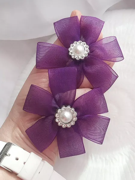 ReniWedding Банты для волос детские на резинке