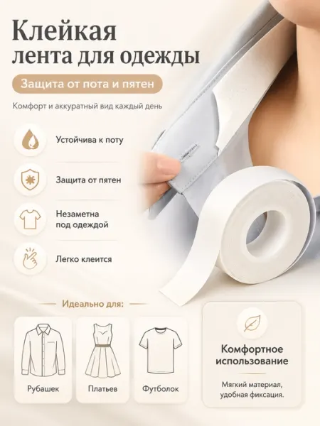 Персонализированная клейкая лента, устойчивая к поту и пятнам
