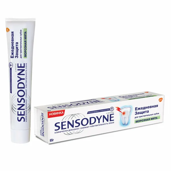 Sensodyne Зубная паста Ежедневная защита Морозная мята 75мл