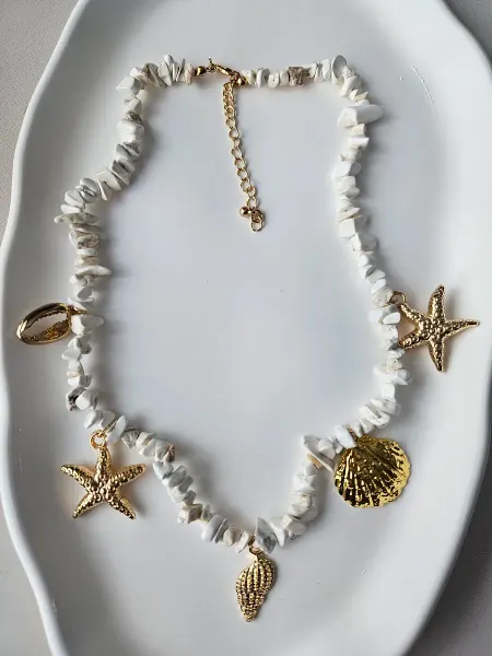 SferAccessories Колье ожерелье с камнями и подвесками