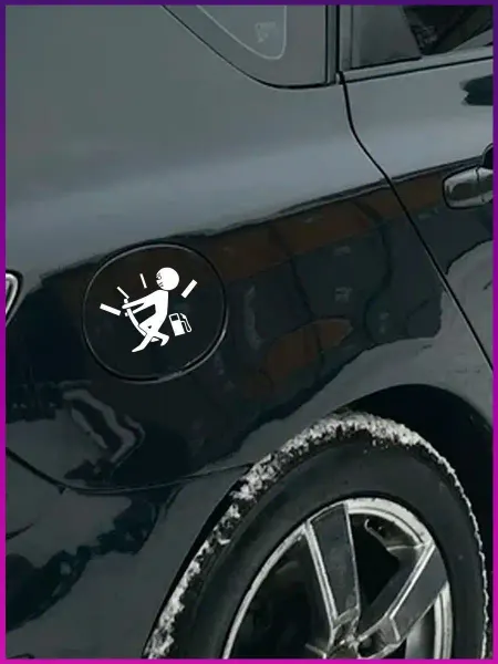 Stickerboss Наклейка на авто на лючок люк бензобака