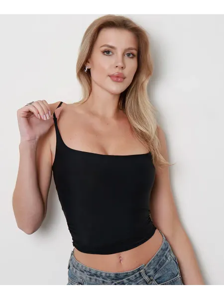 Tangerina Style Топ с чашками Майка женский на тонких бретелях