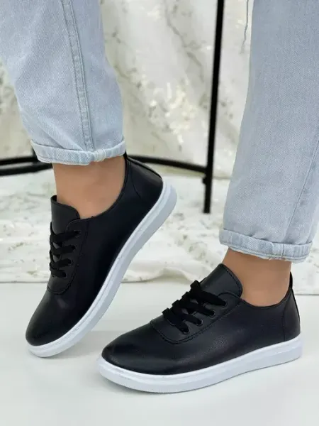 STYLE - IS ME Кеды кожаные на белой подошве