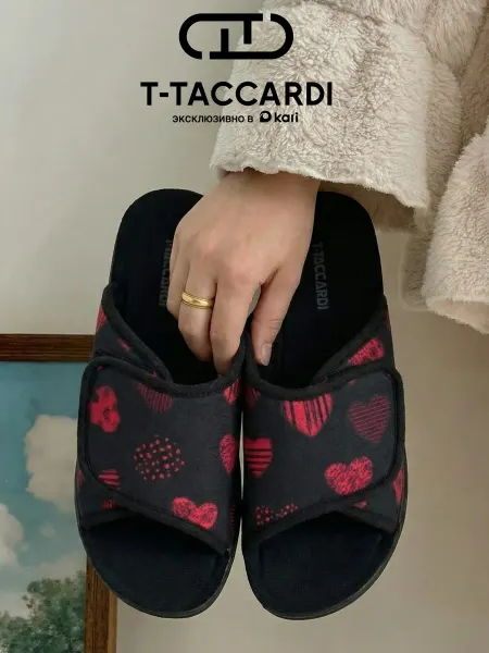 T.TACCARDI Тапочки женские домашние на танкетке