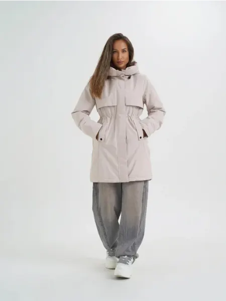 TB-SHop Куртка парка удлиненная с капюшоном