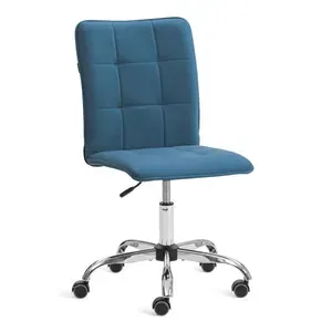 Компьютерное кресло TetChair велюр, синий