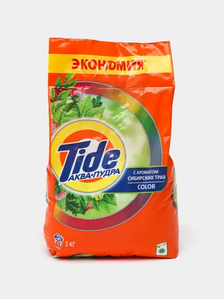 Стиральный порошок Tide Автомат, 3 кг, для белого и цветного белья, удаление пятен, эффективная стирка, приятный аромат
