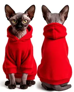 Одежда для кошки Толстовка для сфинкса худи на кота для мелких пород собак