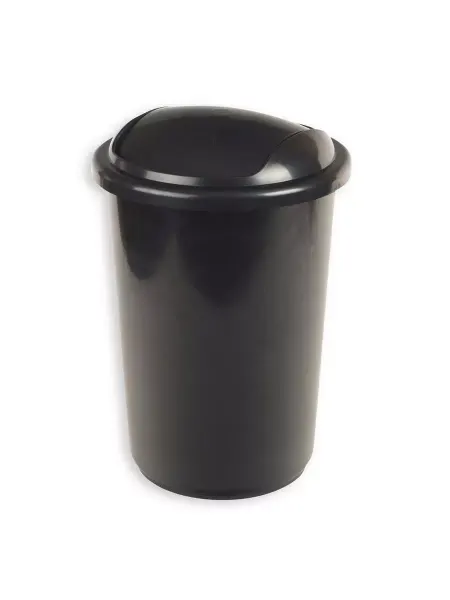 Uniplast Ведро для мусора 12 л, пластик, черный металлик