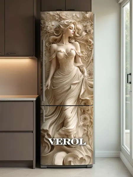 VEROL Наклейки интерьерные барельеф на холодильник