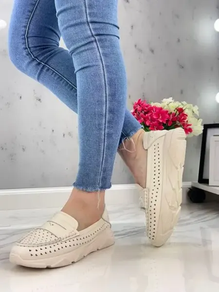 VKONNOKV Мокасины кожаные летние мягкие