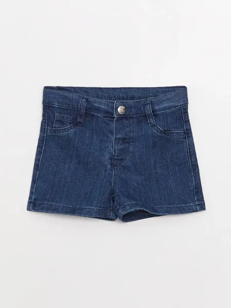 LC Waikiki Базовые джинсовые шорты для малышек девочек