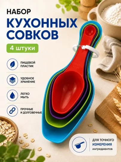 Мерные ложки, кухонные совки, мерный набор, ложки для кухни, мерка, совок для муки