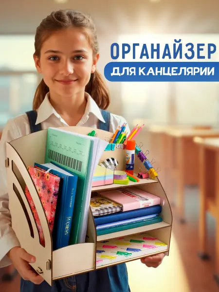 Woody Подставка органайзер для канцелярии настольный
