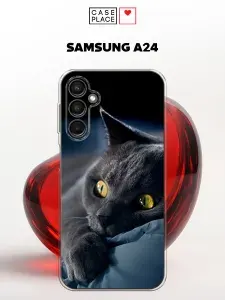 Чехол на Самсунг А24 кот