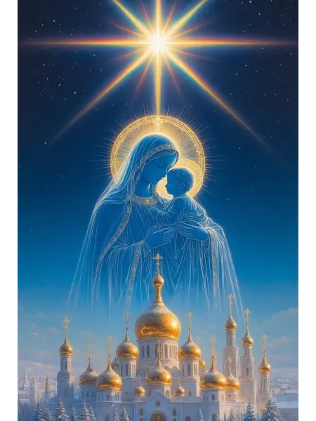 Икона Постер А4 " Покров "