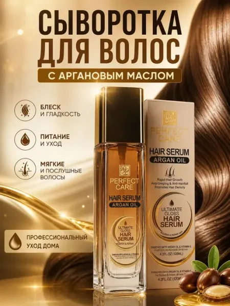 Мар0404 Сыворотка для волос с аргановым маслом блеск и уход