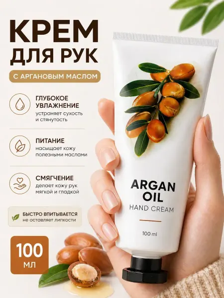 Шай95_2 Крем для рук с аргановым маслом увлажняющий
