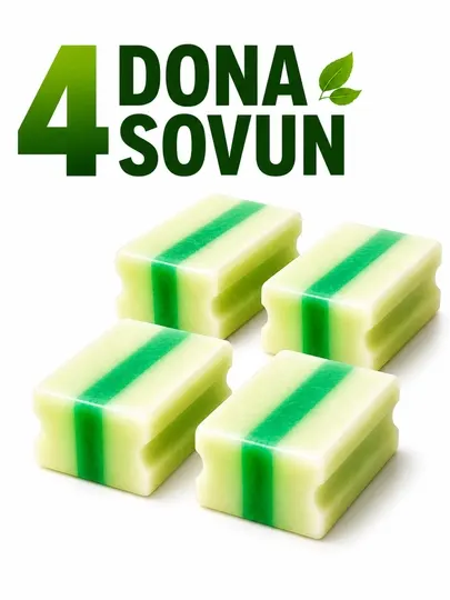 4 шт мыла, стиральный порошок, пятновыводитель и отбеливающее мыло