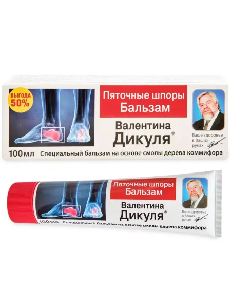 Фора Фарм В.Дикуль Пяточные шпоры крем гель бальзам для стоп 100мл