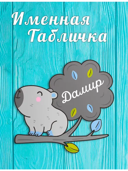 БОНПРЕ Табличка для детской комнаты с именем Дамир