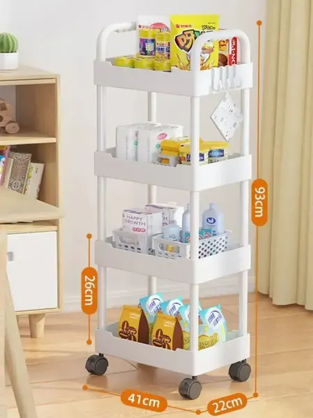Стеллаж кухни и ванной на колесиках