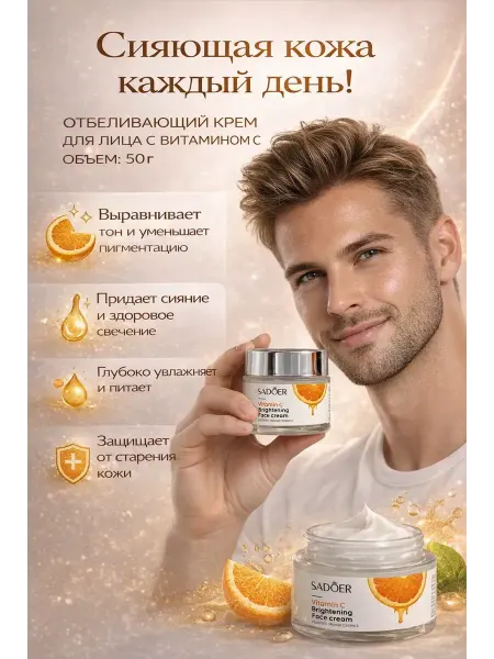 Гулис Крем для лица витамин C осветляющий от пигментации