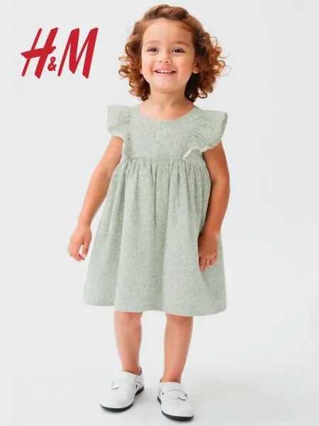 H&M Платье для малышей с воланами хлопок