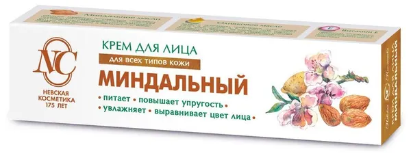 Крем для лица НК Миндальный 40мл для всех типов кожи футляр
