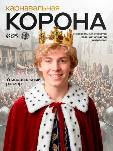 Корона для мальчика / Корона на голову "Царь"