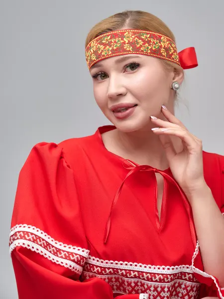 Птица Феникс Повязка на голову русская народная Очелье