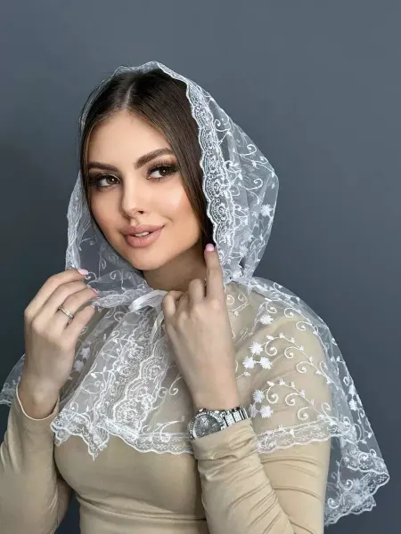 HN SHOP Платок на голову в церковь для храма